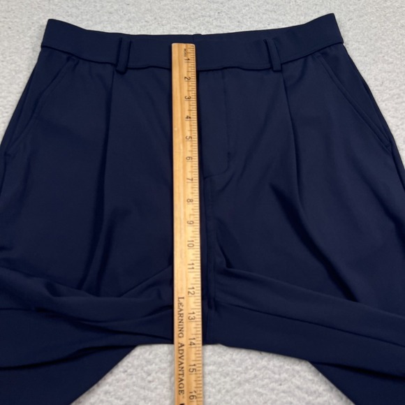 NWT Halara Pants Medium Wide Leg Pleated Stretch Side Pocket Athleisure Blue - Picture 6 of 13
